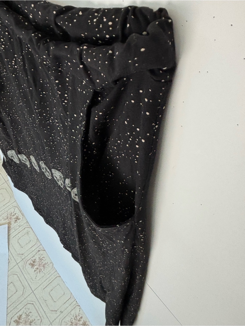 Svaha 100% organic cotton Boho Moon Phase Black A-Line Skirt XL whimsy goth - Picture 7 of 11